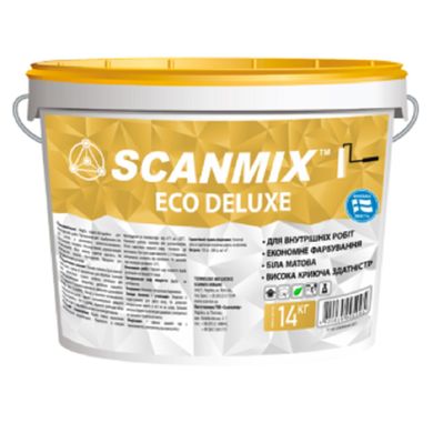Фото Краска интерьерная Scanmix Eco Deluxe (14 кг) Арт.108042 за 591.00 грн. Заказывай с доставкой по Украине.