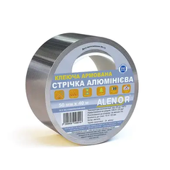 Фото Лента клеящая алюминиевая Alenor&reg; 20 мкм Арт.215018 за 194.40 грн. Заказывай с доставкой по Украине.
