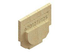 Заглушка для лотка бетонного Base DN100 H125 полімербетонна